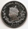 100 лет со дня смерти королевы Виктории 50 пенсов Фолклендские острова 2001