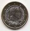 1 евро Латвия 2014, регулярная UNC