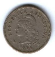 10 сентаво 1896 г. редкий год Аргентина