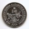 75 лет со дня рождения  Елизаветы II 50 пенсов Остров Вознесения 2001