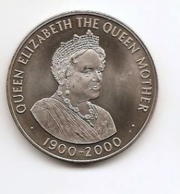 100 лет со дня рождения королевы матери 50 пенсов Остров Святой Елены  2000