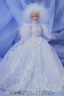 Коллекционная кукла Барби  Снежная Принцесса (Времена года) - Snow Princess Barbie Doll (blonde)