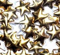 Металлические украшения для дизайна "Звезда золото"