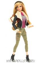 Кукла Барби Стиль Кожаный пиджак - Barbie Style - Barbie Doll (Dark Blue Jacket) 2014
