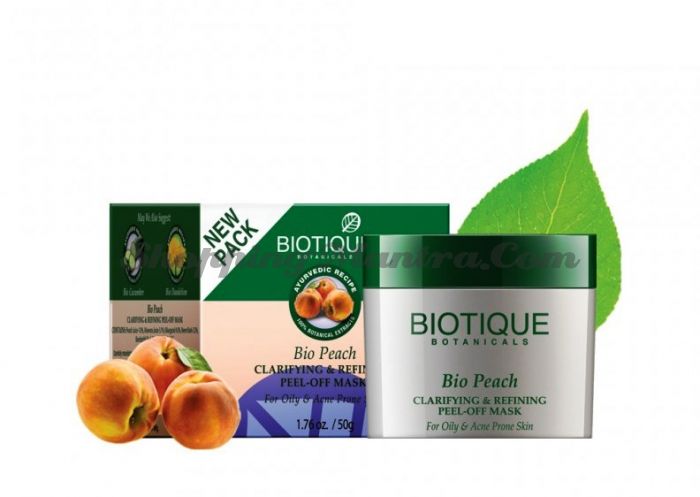 Маска-пленка для лица Биотик Персик | Biotique Bio Peach Face Pack