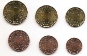 Набор евроцентов Нидерланды 2009 (6 монет)