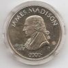 Дже́ймс Мэдисон ,четвертый президент США (1809-1817) 5 долларов Либерия 2000