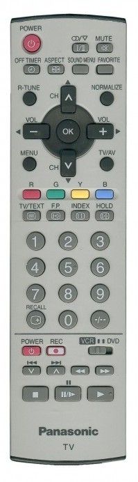 Пульт для Panasonic N2QAJB000161 (TX-21FG50, TX-21FX50, TX-29E340, TX-29F140, TX-29F240, TX-29F340, TX-29F350, TX-29F350T, TX-29FG50, TX-29FX50)