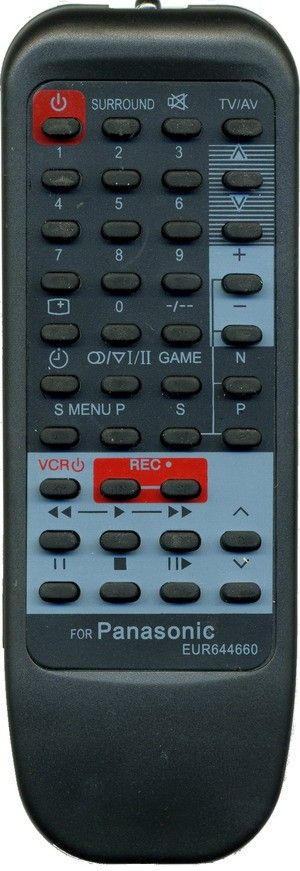 Пульт для Panasonic EUR644660/644661 (TV) (TC-2185R, TC-21S90R, TC-21S90X, TC-22S200R, TC-22S200X, TC-25F1, TC-25L10R, TC-25S100R, TC-25S100X, TC-29S90X, TC-29S95R, TC-29S95X, TX-14F2T, TX-21S90R, TX-21S90X, TX-22S200R, TX-22S200X, TX-25S100R)