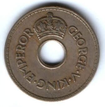 1 пенни 1935 г. Фиджи