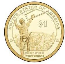 Ирокез - строитель Нью-Йорка 1 доллар США  2014  Монетный двор   P