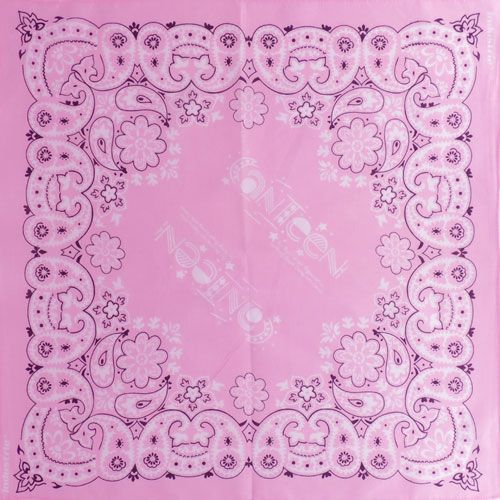Бандана Огурцы (Paisley) розовая