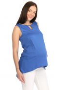 Блуза "Мая" васильковая для беременных и кормящих