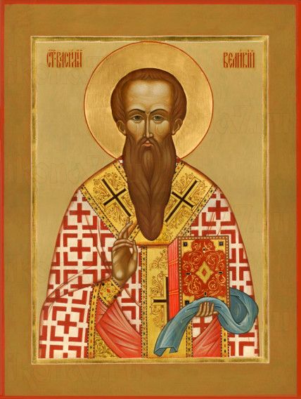 Икона Василий Великий (рукописная)