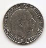 30 лет пятой республике Шарль Де Голь 1 франк Франция 1988
