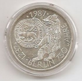 750 лет основания Берлина 10 марок ФРГ 1987 J