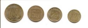 Набор монет Югославия 1988-1989 ( 4 монеты)