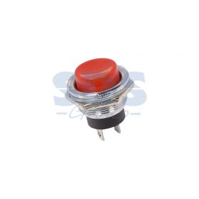 Красный металлический кнопочный выключатель 220В 2А (2с) D16.2 ON-OFF (RWD-306)