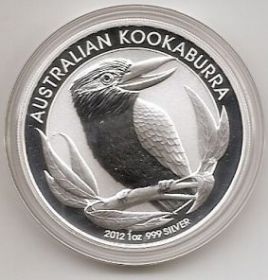Кукабарра 1 доллар Австралия 2012 1 унция серебра