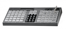 Программируемая клавиатура АТОЛ KB-76-KU черная c ридером магнитных карт на 1-3 дорожки
