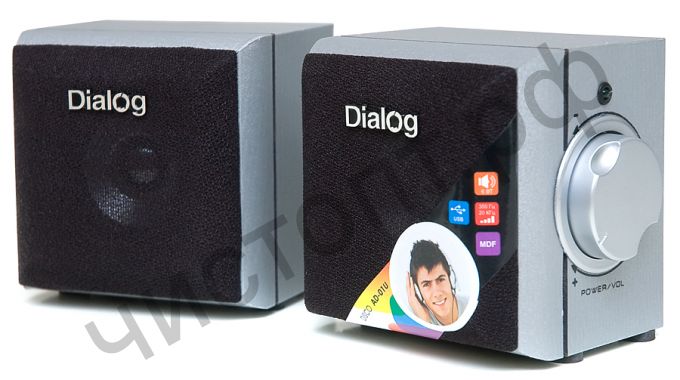 Актив.колонки 2.0 Dialog Disco AD-01U SILVER 6W RMS , корпус MDF серебристый, громкость, подключ.USB СУПЕРЦЕНА !!!