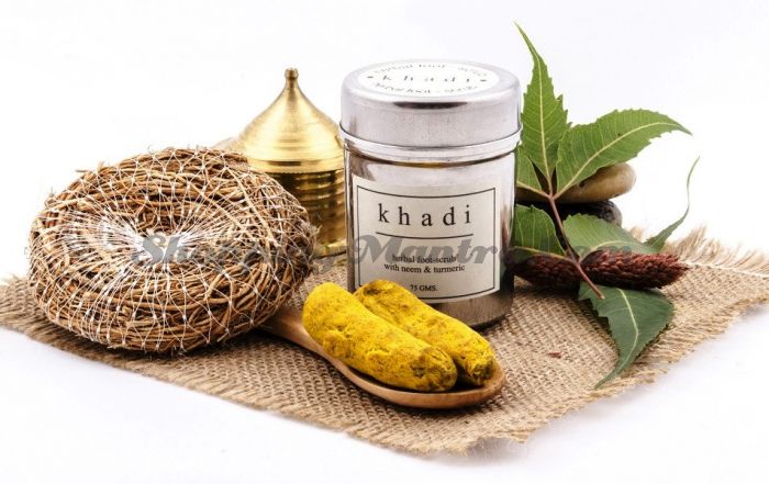 Скраб для ног с ним и турмериком Кхади / Khadi Herbal Foot Scrub with Neem&Turmeric