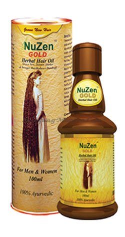 Масло для стимуляции роста волос и лечения облысения Нузен Голд (Nuzen Gold Hair Oil)
