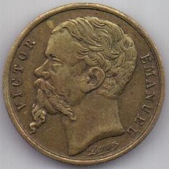жетон 1861-1878 г. Италия