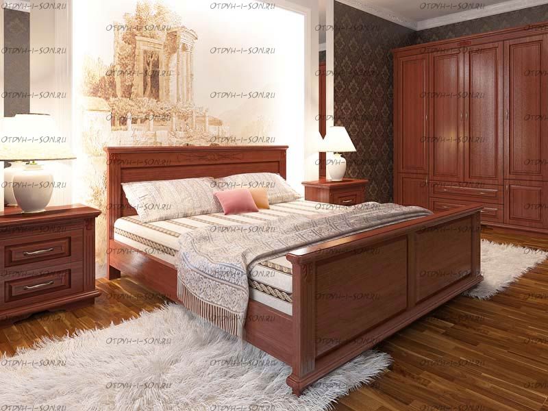 Кровать Венециано (Палермо) Массив DreamExpert с 2 спинками