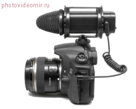 Стерео микрофон для DSLR и видеокамер Fujimi BY-V02