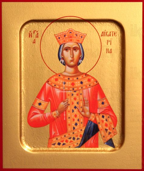 Икона Екатерина (рукописная)