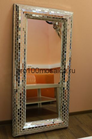 Зеркало прямоугольное 1200х600х70 из мозаики серия "Предметы интерьера" (Caramelle)