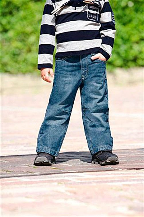 Синие немецкие джинсы для мальчика с подкладом