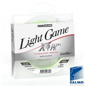 Леска плетеная Salmo Team Salmo Light Game Fine Green X4 (100м)