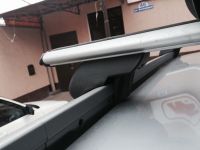 Багажник на крышу Kia Soul 2014-... с интегрированными рейлингами, Атлант, аэродинамические дуги