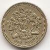 Королевский герб 1 фунт Великобритания 1983