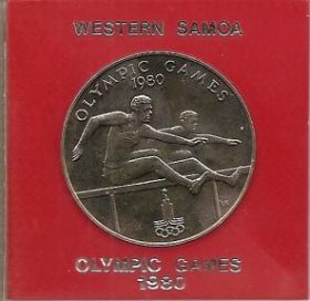 Олимпийские игры в Москве 1 тала Самоа 1980 в упаковке