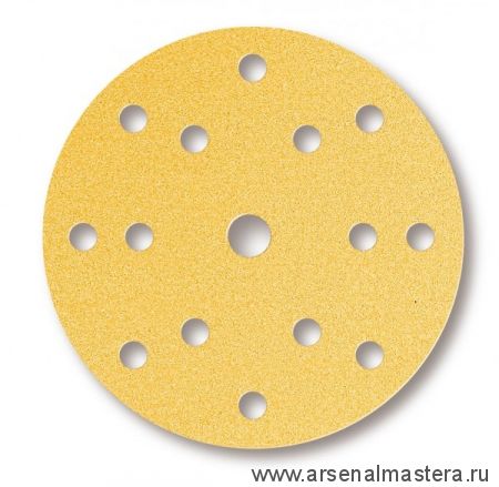 Комплект 20 шт Шлифовальные круги на поролоновой основе Mirka GOLD SOFT 150 мм 15 отверстий P 320  2371102032-20