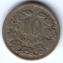 10 сантимов 1901 г. Люксембург