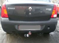 Фаркоп BOSAL-ORIS на Renault Logan седан 2005-2014, Dacia Logan седан 2005/6-2014 без выреза в бампере. Тип шара: A. Нагрузки: 1100/75 кг - 1418-A Bosal
