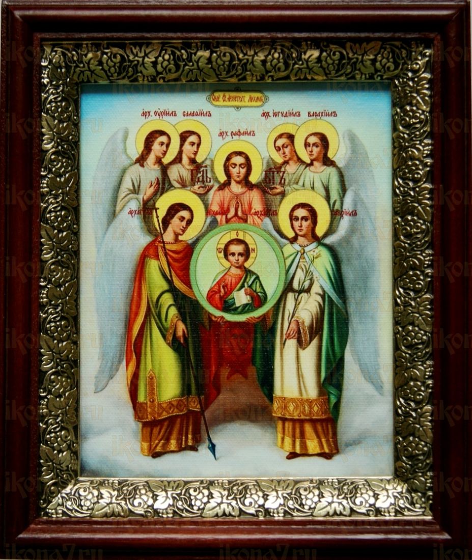 Собор архангела Михаила (19х22), темный киот