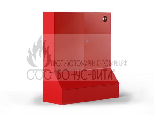 Щит (1300х1500х500мм) металлический противопожарный закрытого типа без окна с ящиком для песка 0,3м3