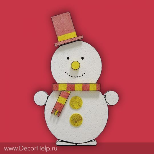 Новогоднее украшение фигурка "Снеговик"