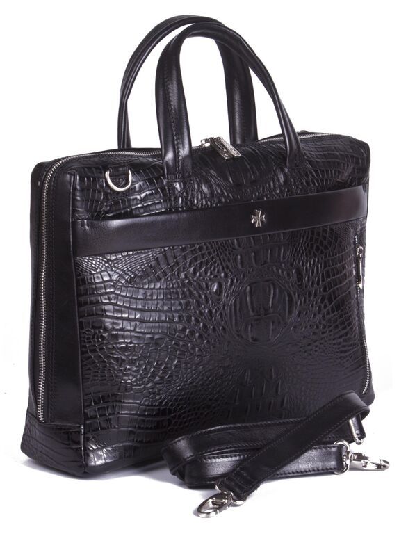 Кожаная мужская сумка Narvin 9752-N.Bambino Black