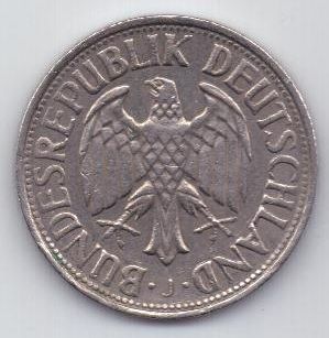 1 марка 1970 г. J. Германия