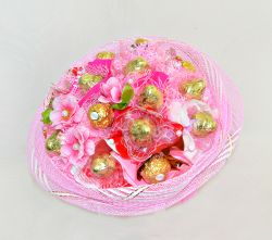 Букет из конфет №606 "Розовая фантазия"