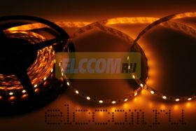 LED лента открытая, ширина 10 мм, IP23, SMD 5050, 60 диодов/метр, 12V, цвет светодиодов желтый