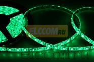 LED лента герметичная в силиконе, ширина 10 мм, IP65, SMD 5050, 60 диодов/метр, 12V, цвет светодиодов зеленый