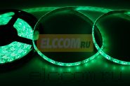 LED лента герметичная в силиконе, ширина 8 мм, IP65, SMD 3528, 60 диодов/метр, 12V, цвет светодиодов зеленый NEON-NIGHT