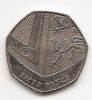 50 пенсов (Регулярный выпуск) Великобритания 2012